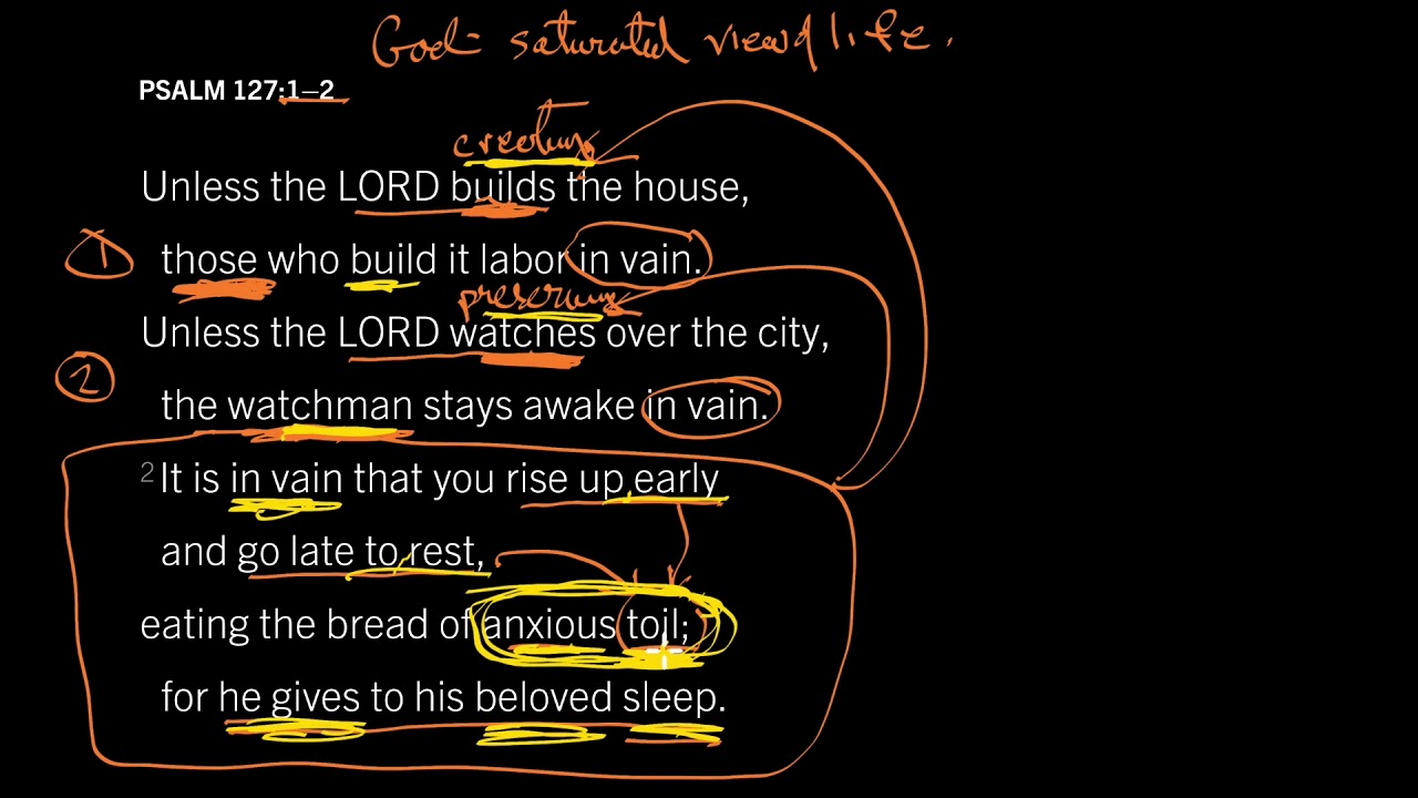 God Gives His Beloved Sleep: Psalm 127:1–2