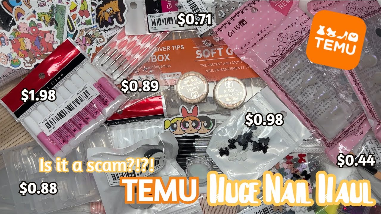 HUGE TEMU Nail Haul! | AFFORDABLE Nail Products + Organization!
