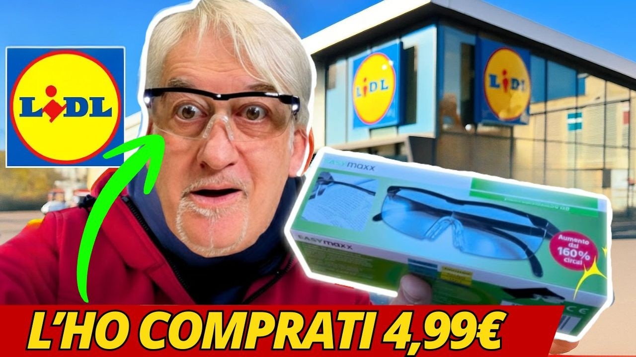 L'ho COMPRATI alla LIDL a 4,99€ con QUESTI OCCHIALI ORA VEDO cose IMPOSSIBILI! 😱 (test)