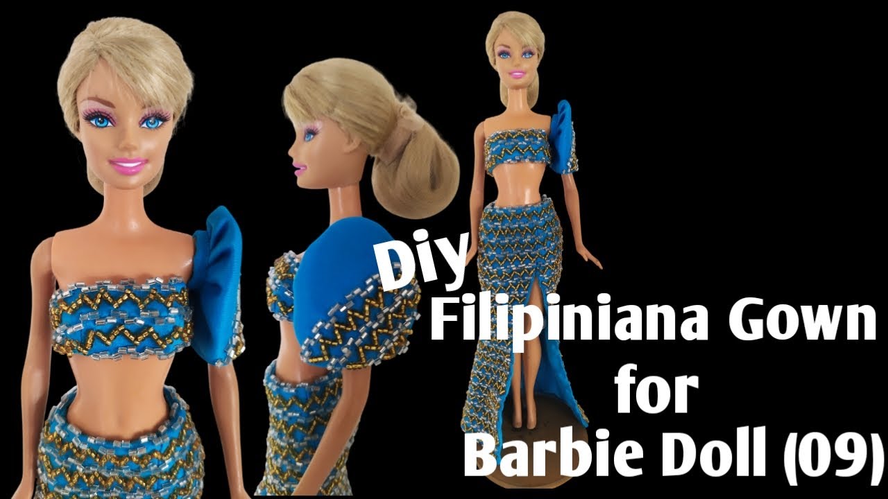 Diy Filipiniana Gown for Barbie Doll (09)