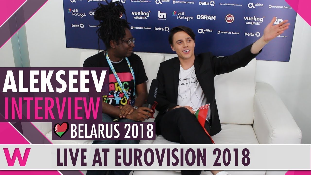 Alekseev (Belarus) interview @ Eurovision 2018 second rehearsal