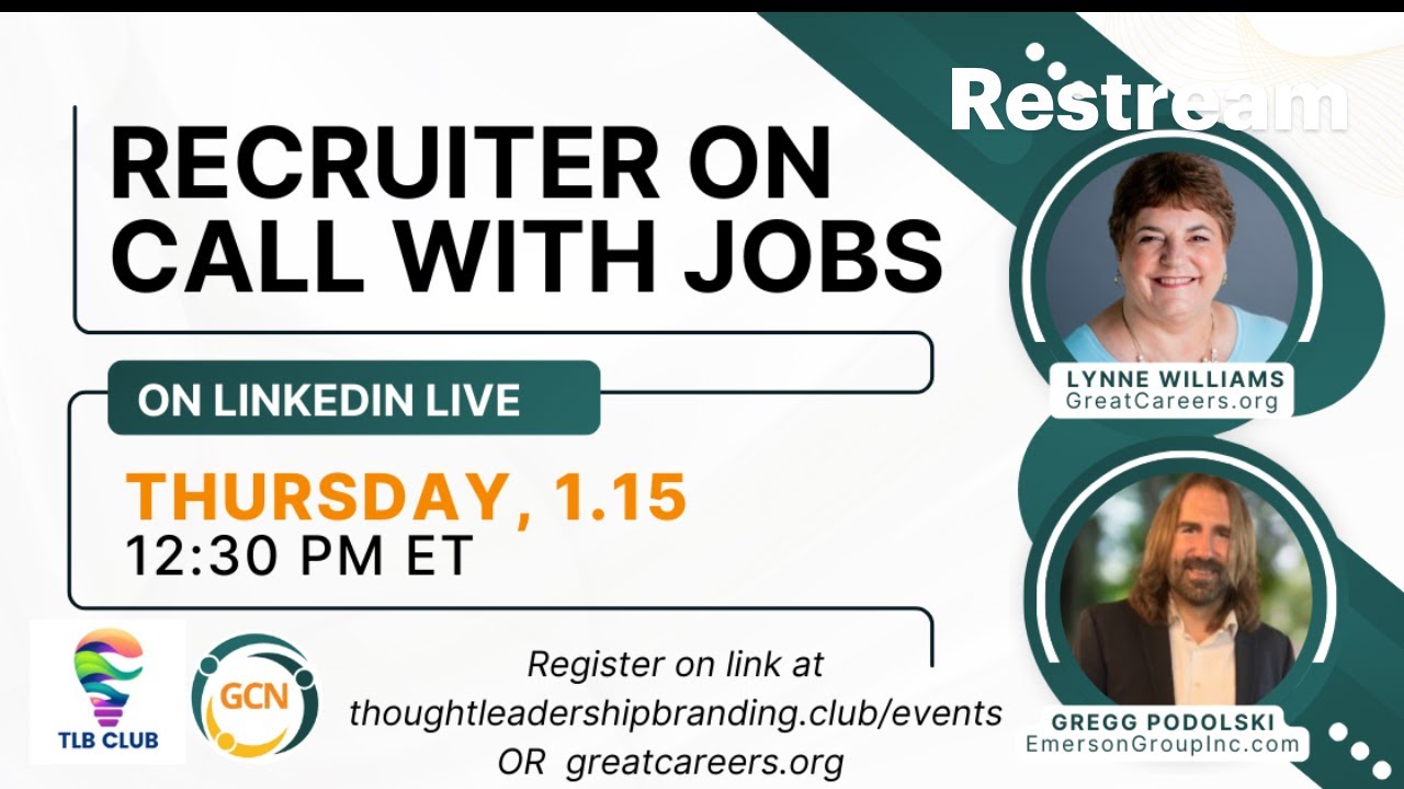 Recruiter on Call with Jobs Jan 15, 2026