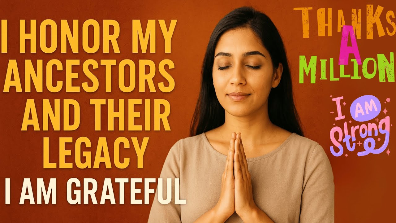 Affirmations for Gratitude to Ancestors | Powerful Gratitude Affirmations for Legacy, Wisdom & Bless