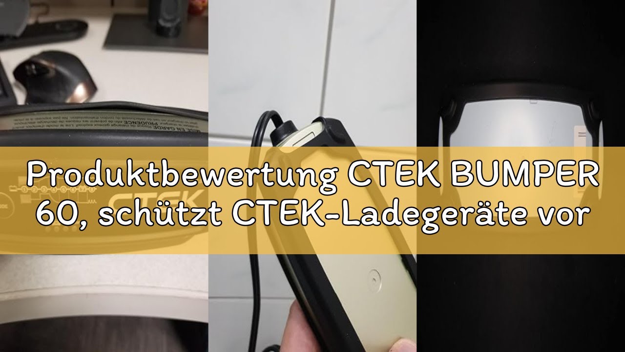 Produktbewertung CTEK BUMPER 60, schützt CTEK-Ladegeräte vor Stürzen und Kratzern, kompatibel mit CT