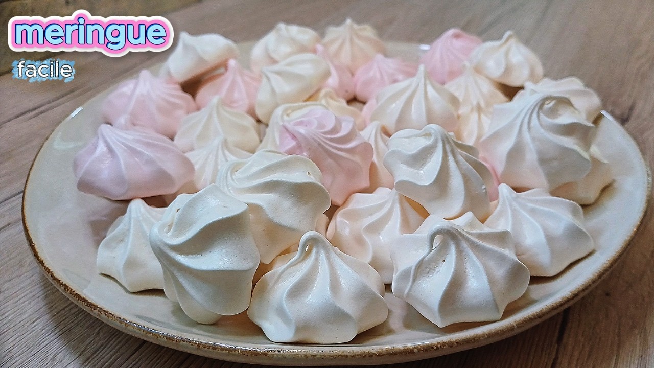 Baked Meringue Recipe...French meringue baked in the oven 😋