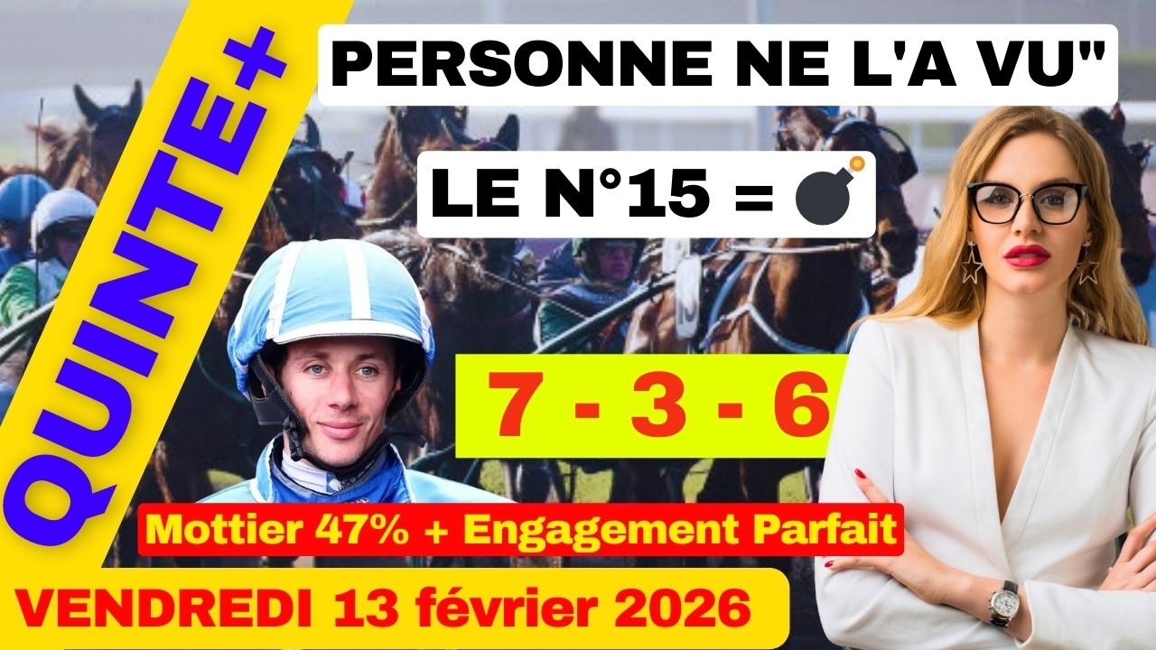 Pronostic Quinté+ Vincennes 13/02 | Analyse Complète Grand Prix 💰