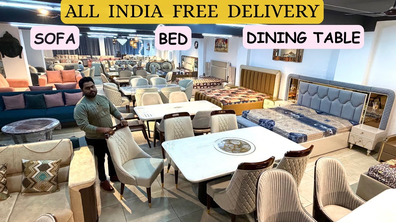 All India Free Delivery on Budget Friendly Furniture From Manufacturer Sofa Bed Dining Table Chairs