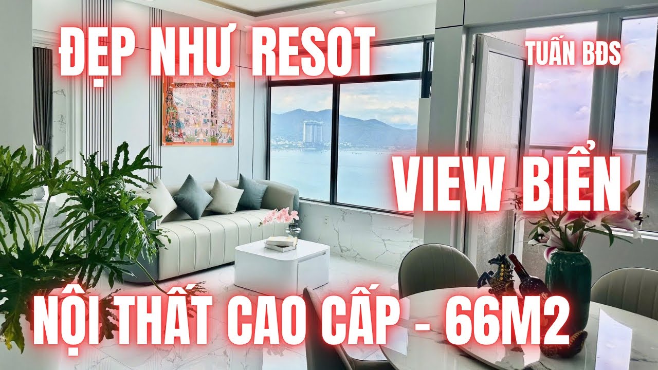 Đẹp như Resot . Căn hộ Nha Trang - Mường Thanh Viễn Triều ( 2632 Oc1b ) . View Biển 66m2 xem là mê