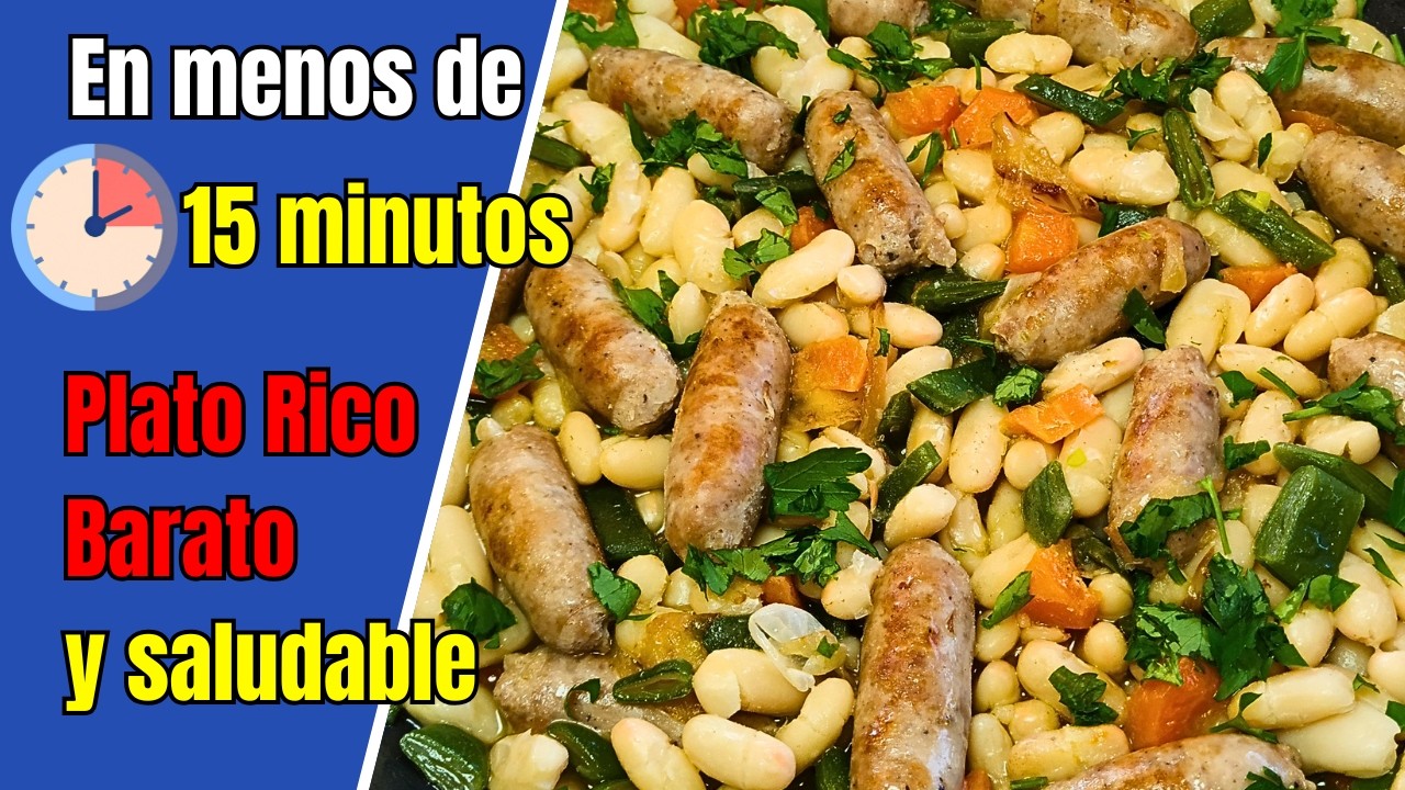 Receta Saludable Y BARATA Para Comer &iexcl;En Menos De 15 MINUTOS!