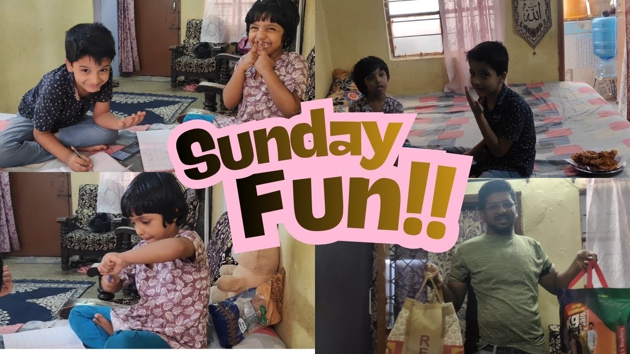 Sunday Masti | Sunday at Home | Childrens Funtime | D-mart Shopping