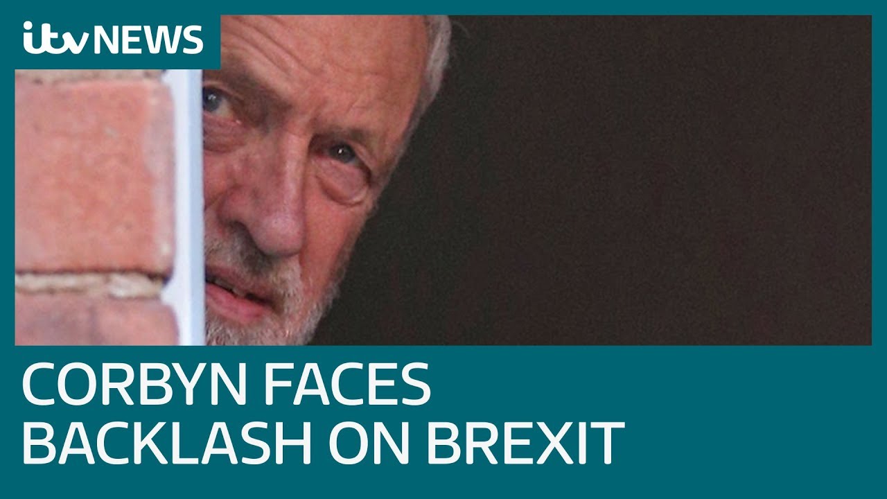 Jeremy Corbyn faces backlash over second Brexit referendum plan | ITV News