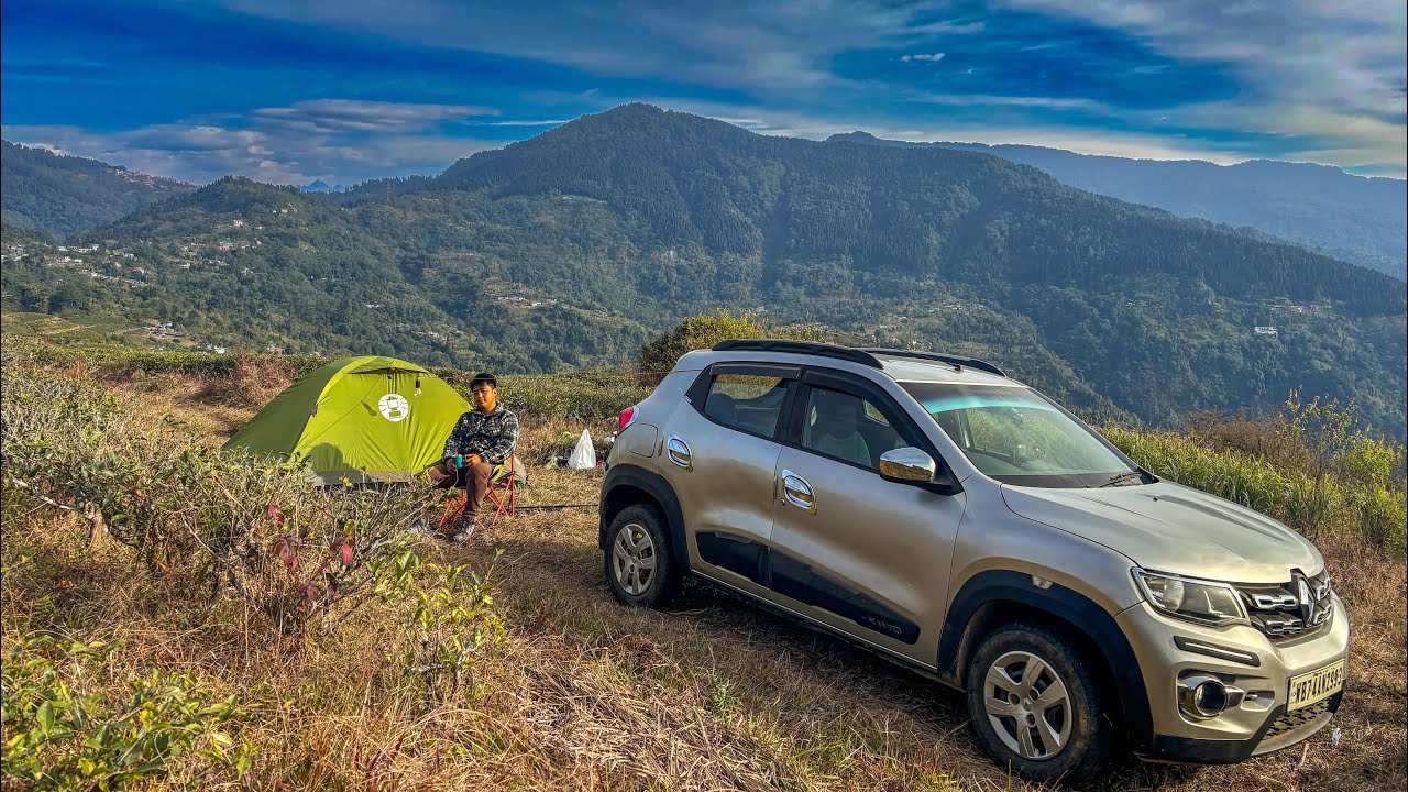 Solo in the Tea state  #Darjeeling_Kalimpong camping  #camping #kwid