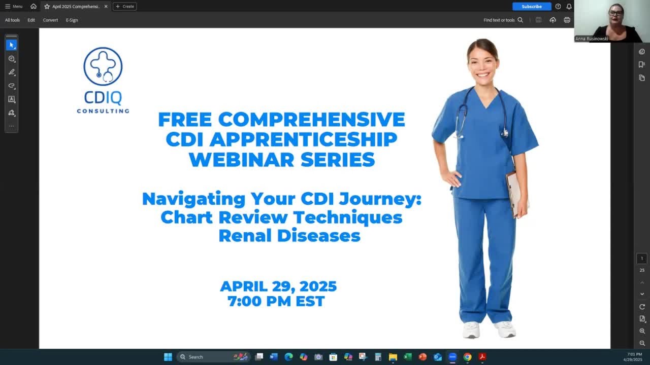Navigating Your CDI Journey - Chart Review Techniques: Renal Diseases
