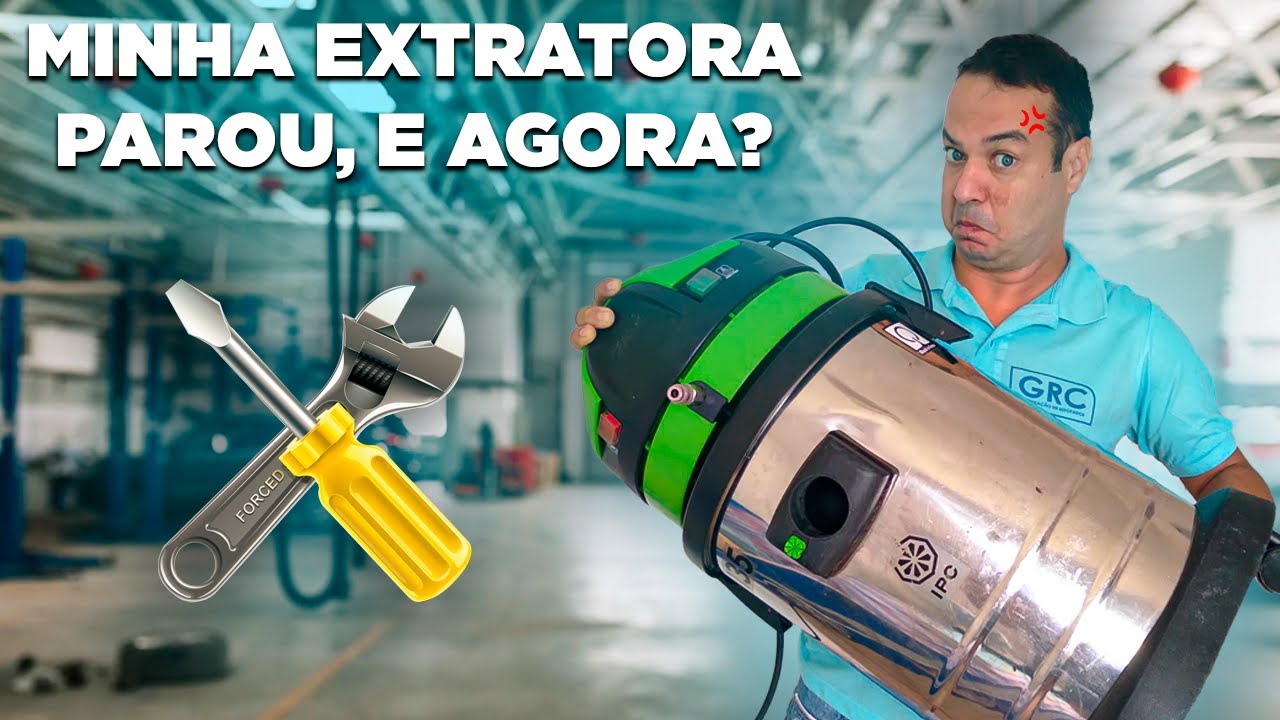A sucção da minha extratora parou, e agora?