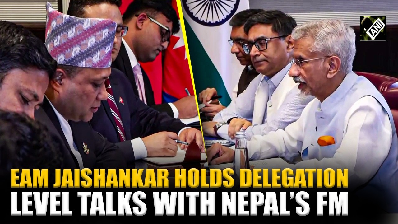 External Affairs Minister S. Jaishankar meets Nepal&rsquo;s Foreign Minister Shisir Khanal