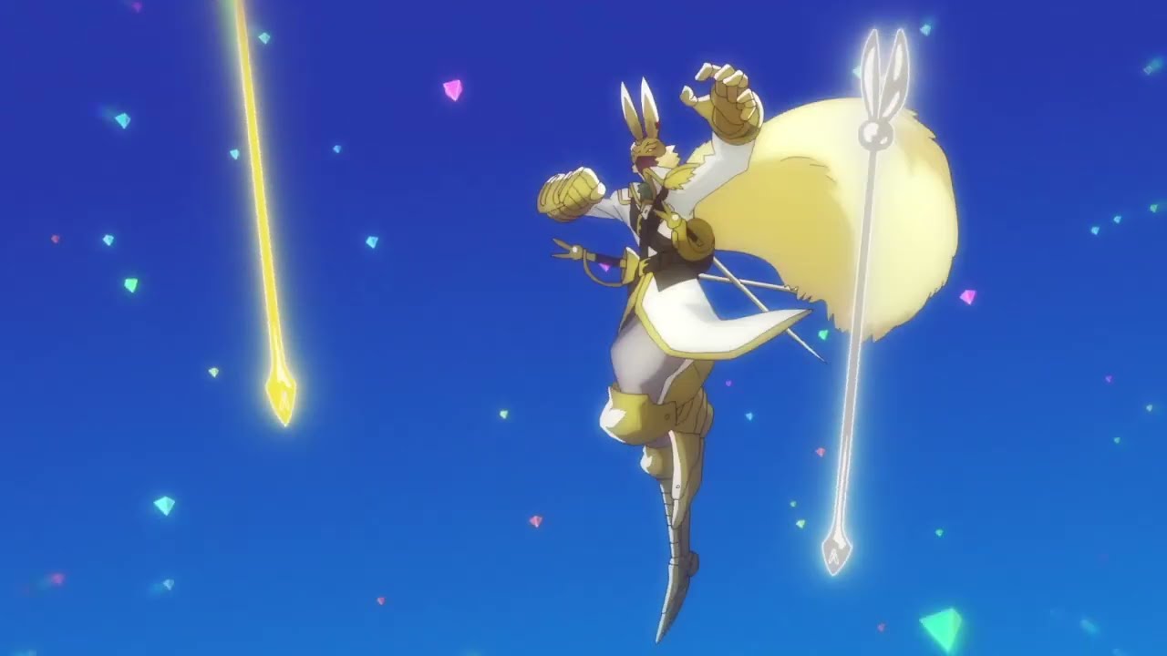 Lamortmon Mega Digivolves to Diarbbitmon - Digimon Ghost Game