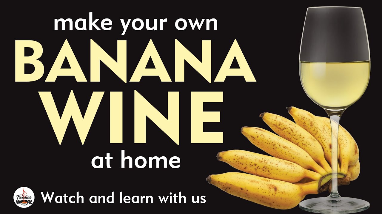 make your own BANANA WINE at home | watch subtitles in your language.