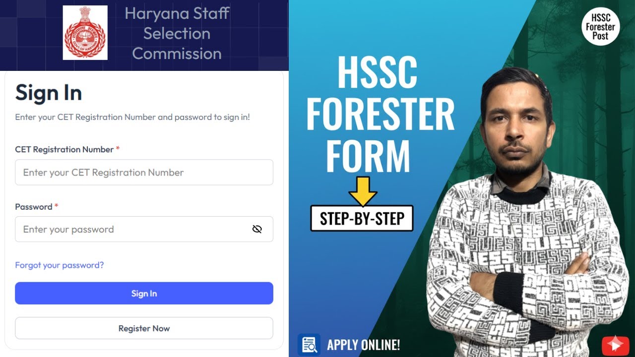 Hssc forester form fill step by setp 2026 | how to fill hssc forester form online step by step 2026