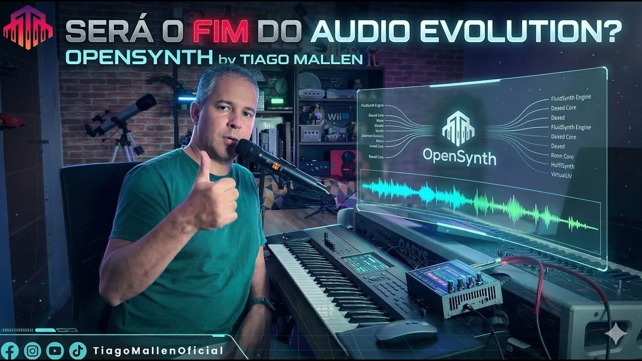 SERÁ O FIM DO AUDIO EVOLUTION ? OPENSYNTH - ZYNTHIAN  by TIAGO MALLEN #sf2
