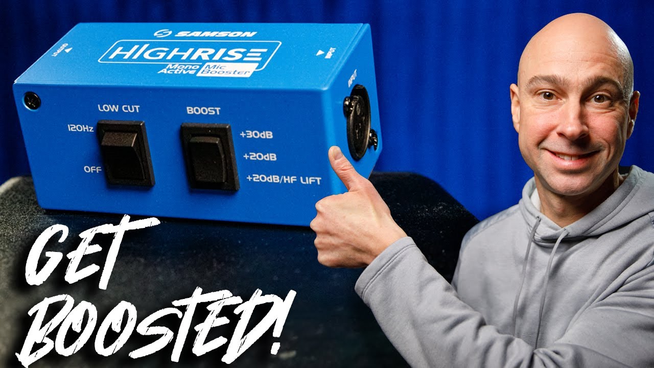 🎤 MIC too QUIET? 👂 - Samson HighRise Mic Booster to the Rescue!