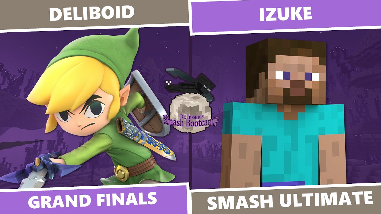 Dr. Insano's Bootcamp: GRAND FINALS - Deliboid (Toon Link) Vs. Izuke (Steve) SSBU