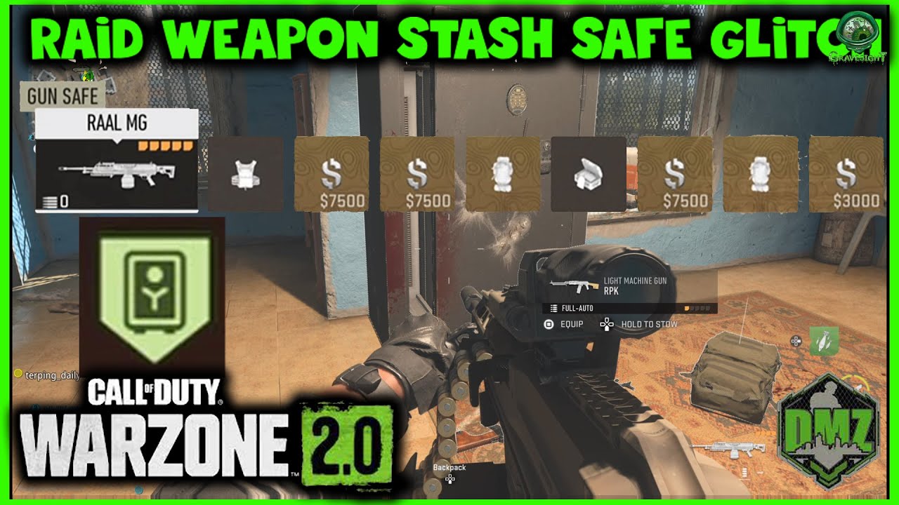 🔥RAID WEAPON STASH SAFE GLITCH | CoD WARZONE DMZ