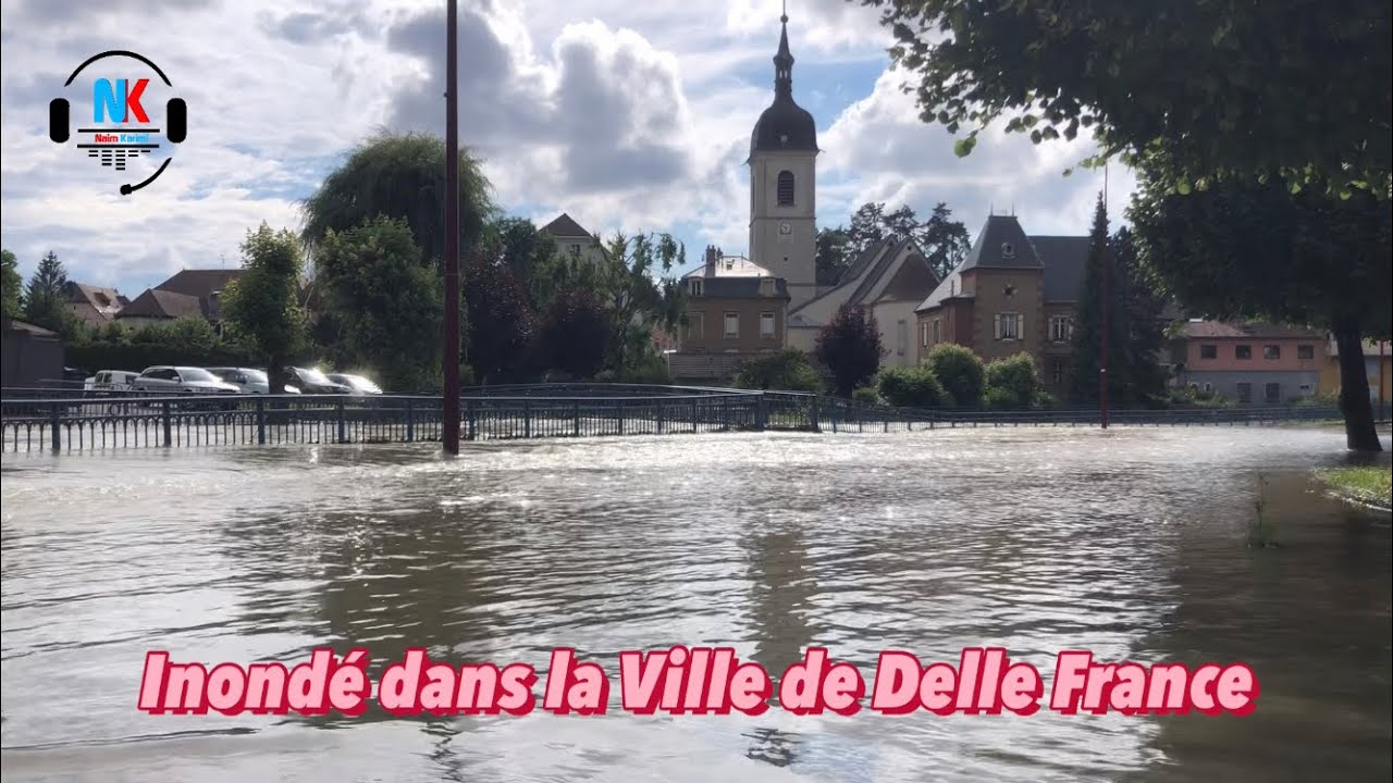 Inond&eacute; dans la Ville de Delle France