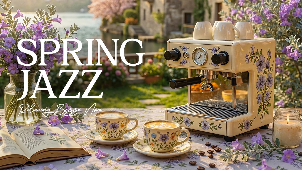 Relaxing Bossa Nova Cafe Music ☕🌸 Cozy Spring Jazz for Begin the day & Deep Work