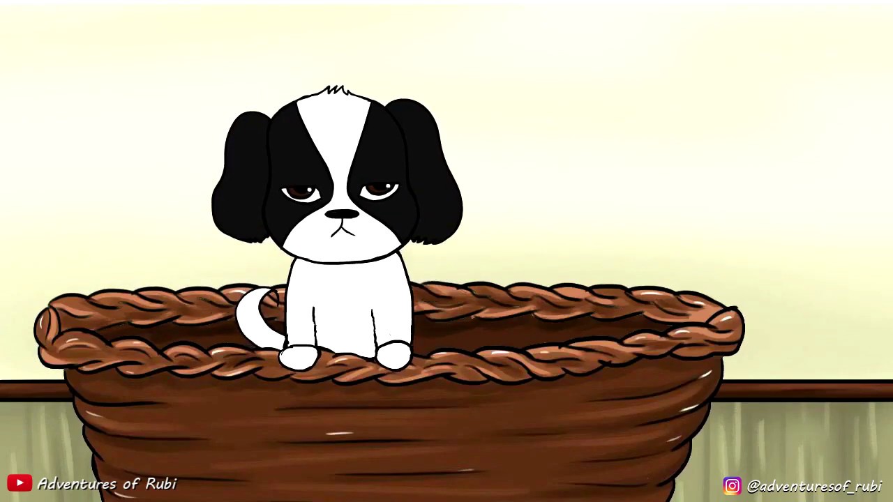 Cute 2D Dog Animation - A productive day [Adventures of Rubi]
