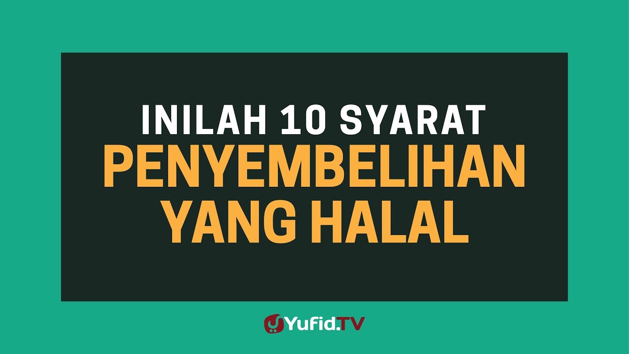 Syarat Penyembelihan yang HALAL - Poster Dakwah Yufid TV