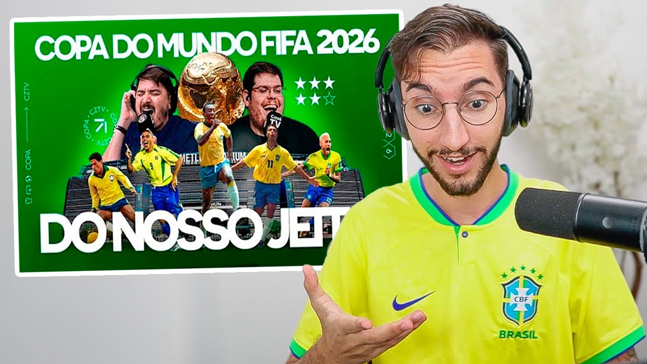A CAZÉTV VAI TRANSMITIR TODOS OS JOGOS DA COPA DO MUNDO 2026!!
