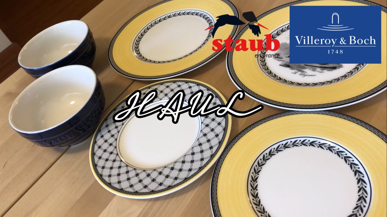 [🇺🇸HAUL] Staub bowl / Villeroy & Boch Audun plates