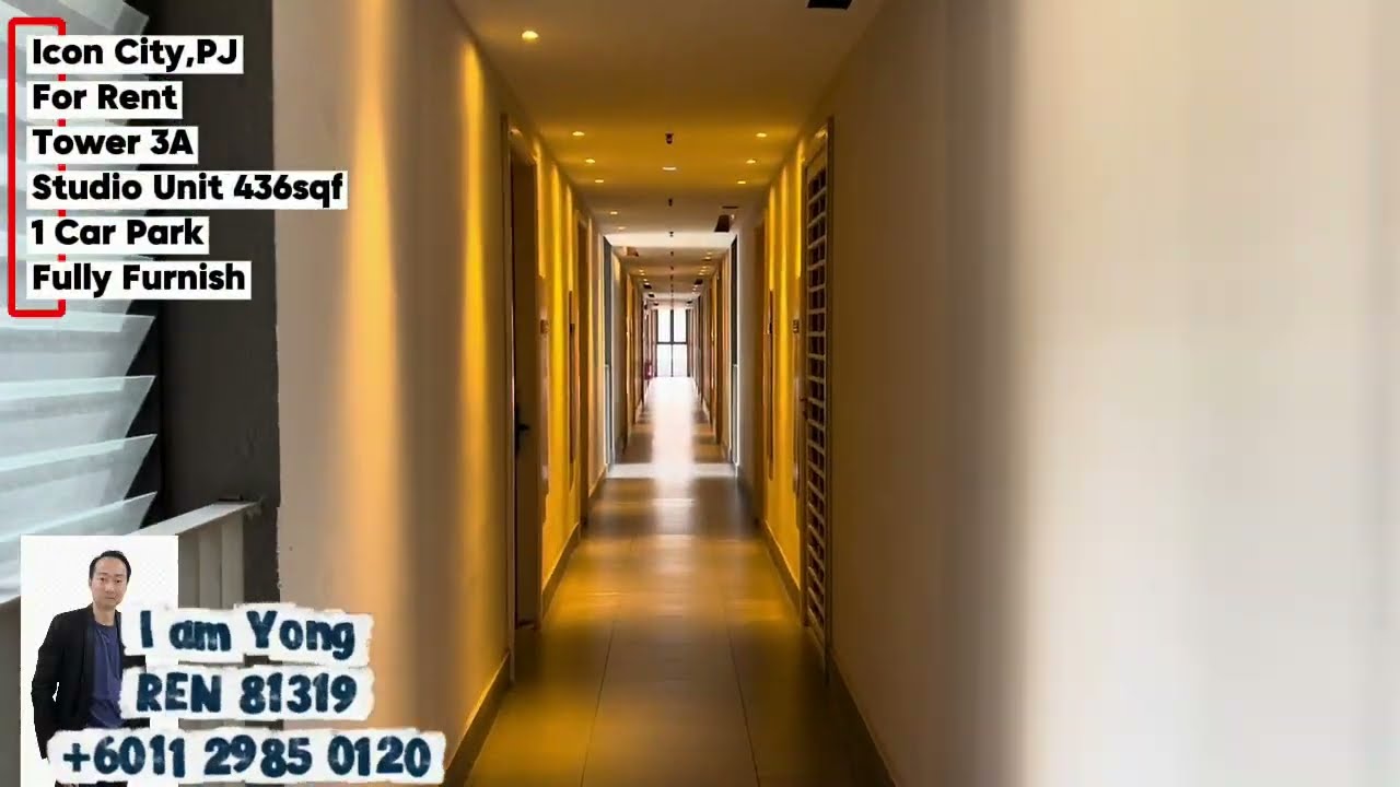 Icon City PJ, i-sovo Tower  3A, Studio f/f 436sqf For Rent