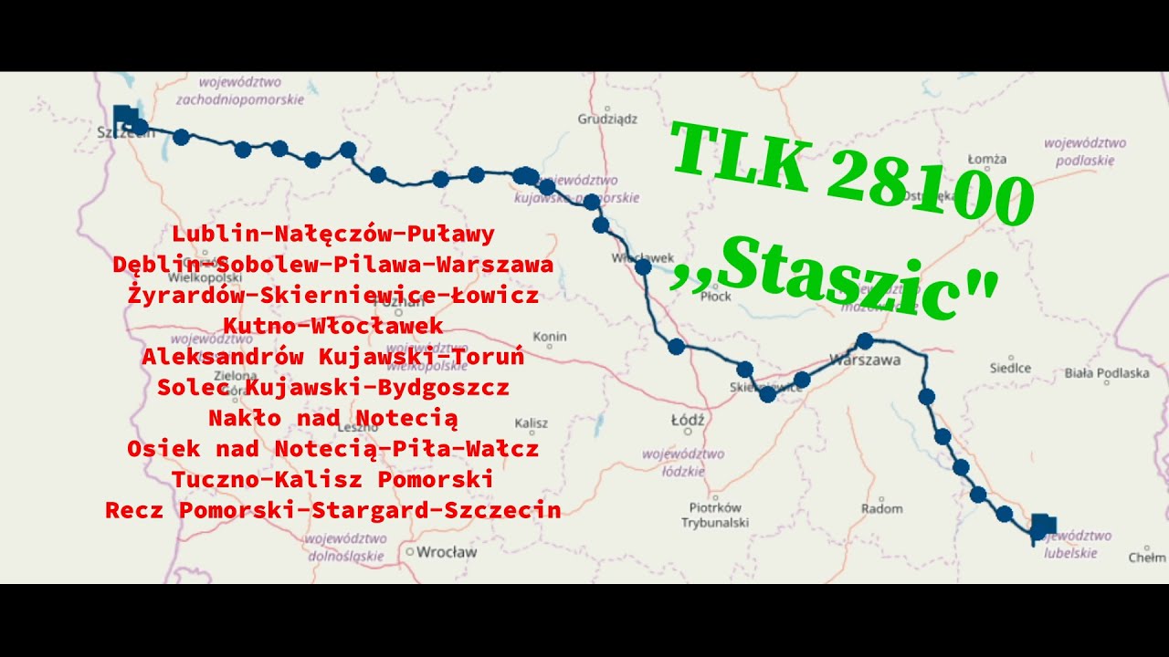 Lublin Główny-Szczecin Główny I TLK 28100 ,,Staszic