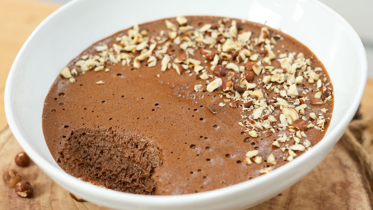 Mousse de Chocolate e Avelãs | Receita Fácil e Cremosa!