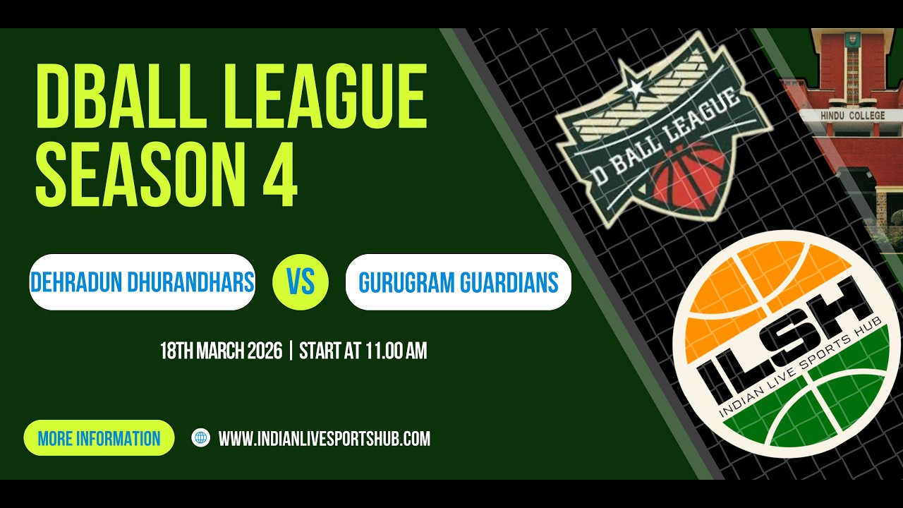 LIVE 🔴 Dehradun Dhurandhars VS Gurugram Guardians || DBALL LEAGUE SEASON 4