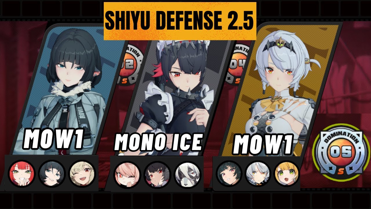New Shiyu Defense!!! Zenless Zone Zero - Ellen M0W1 MONO ICE, Jane Doe M0W1, Anby M0W1