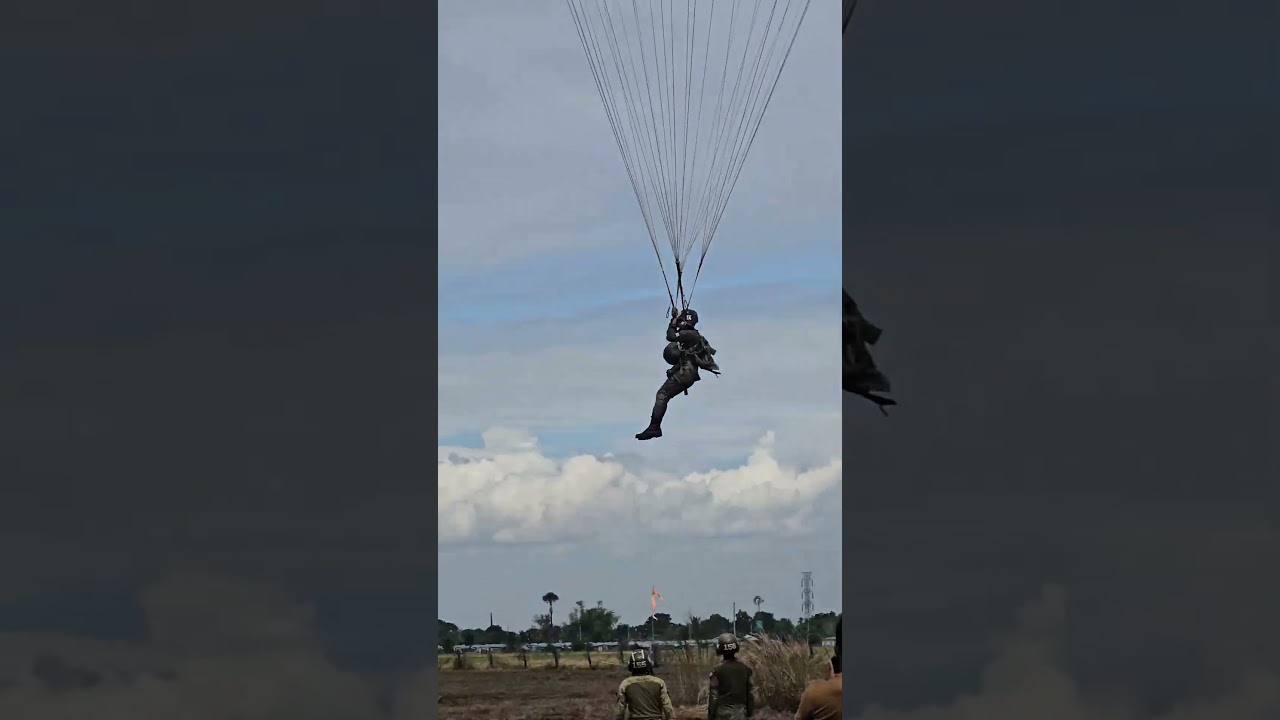 airborne landing fail #airborne