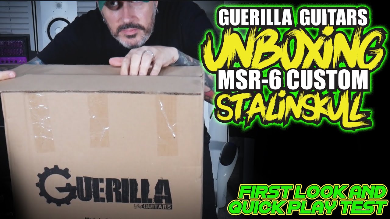 Guerilla Guitars MSR-6 Unboxing and Quick Tone Test (1 of 2)