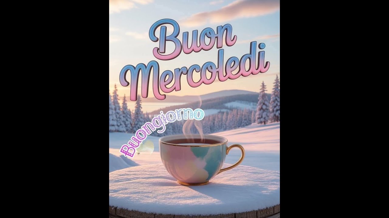 Buongiorno buon mercoled&igrave;