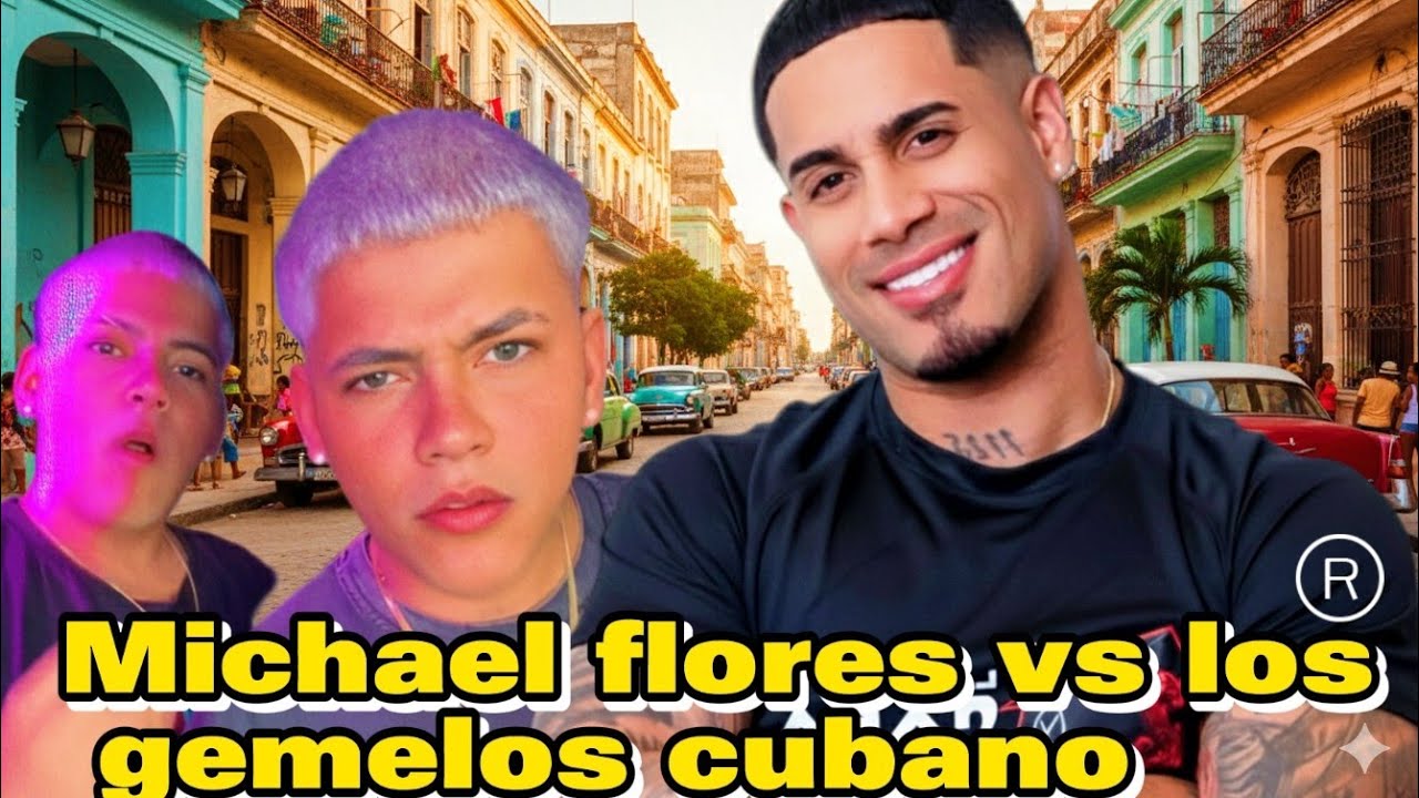 Michael flores celebrando el cumpleaños de su madre con los gemelos cubano salieron corriendo..