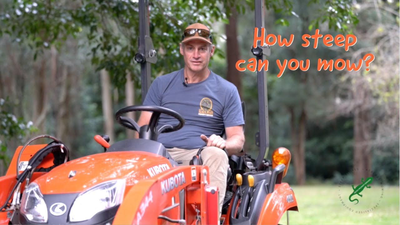 Kubota BX2680 And Razorback CMX2302. How Steep Can You Mow?