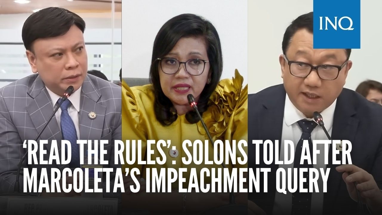 ‘Read the rules’: Solons told after Marcoleta’s impeachment query