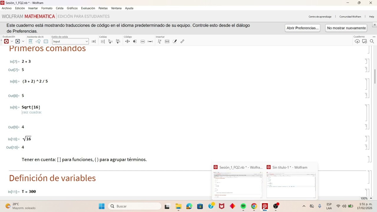 Tutorial de Wolfram mathematica: conceptos básicos.