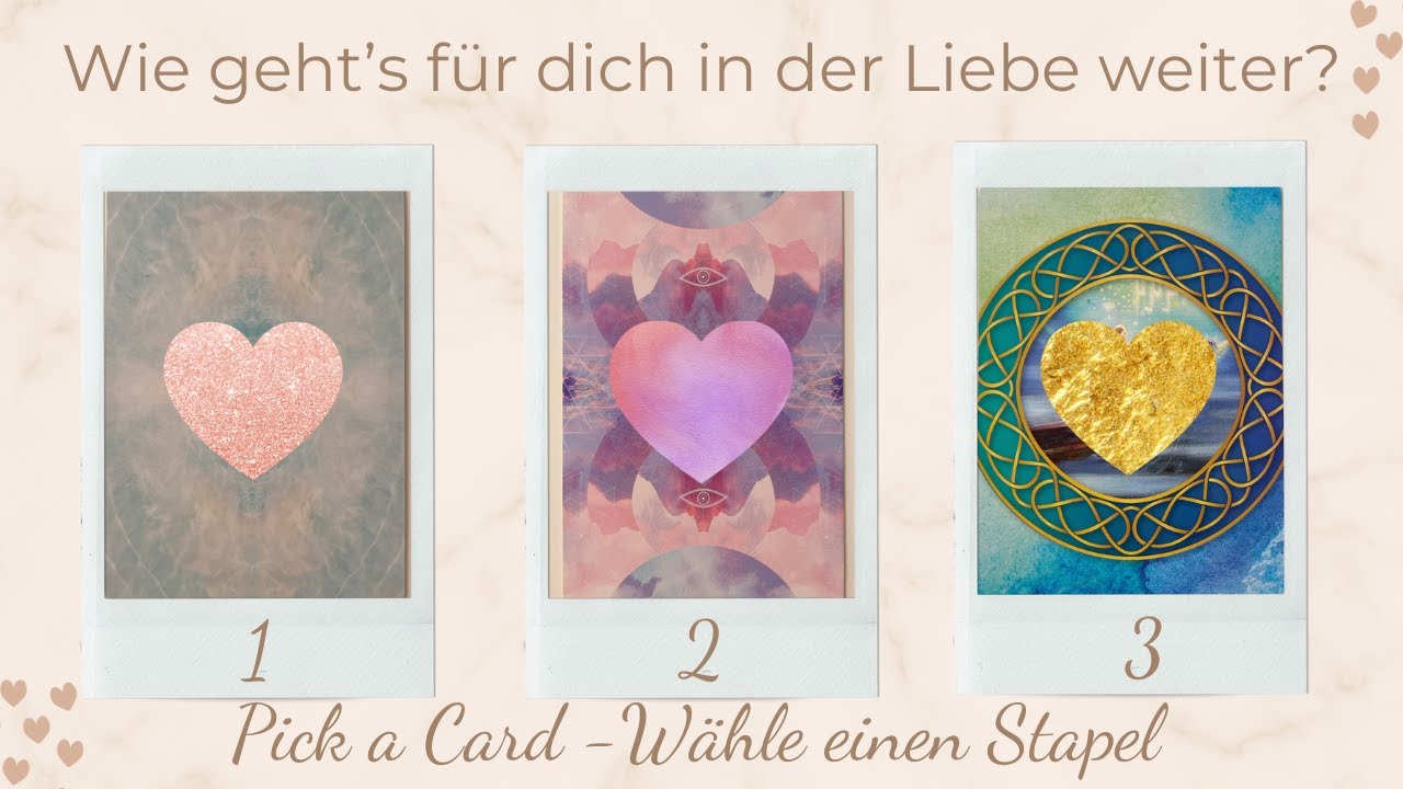 Wie geht‘s für dich in der Liebe weiter?🤍Auswahlorakel - Wähle einen Stapel🤍
