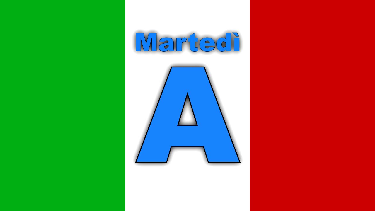 Spelling, i giorni della settimana, parole italiane