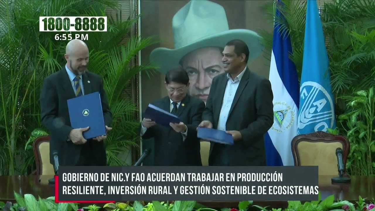 Nicaragua y FAO suscriben marco de programación país 2022-2026