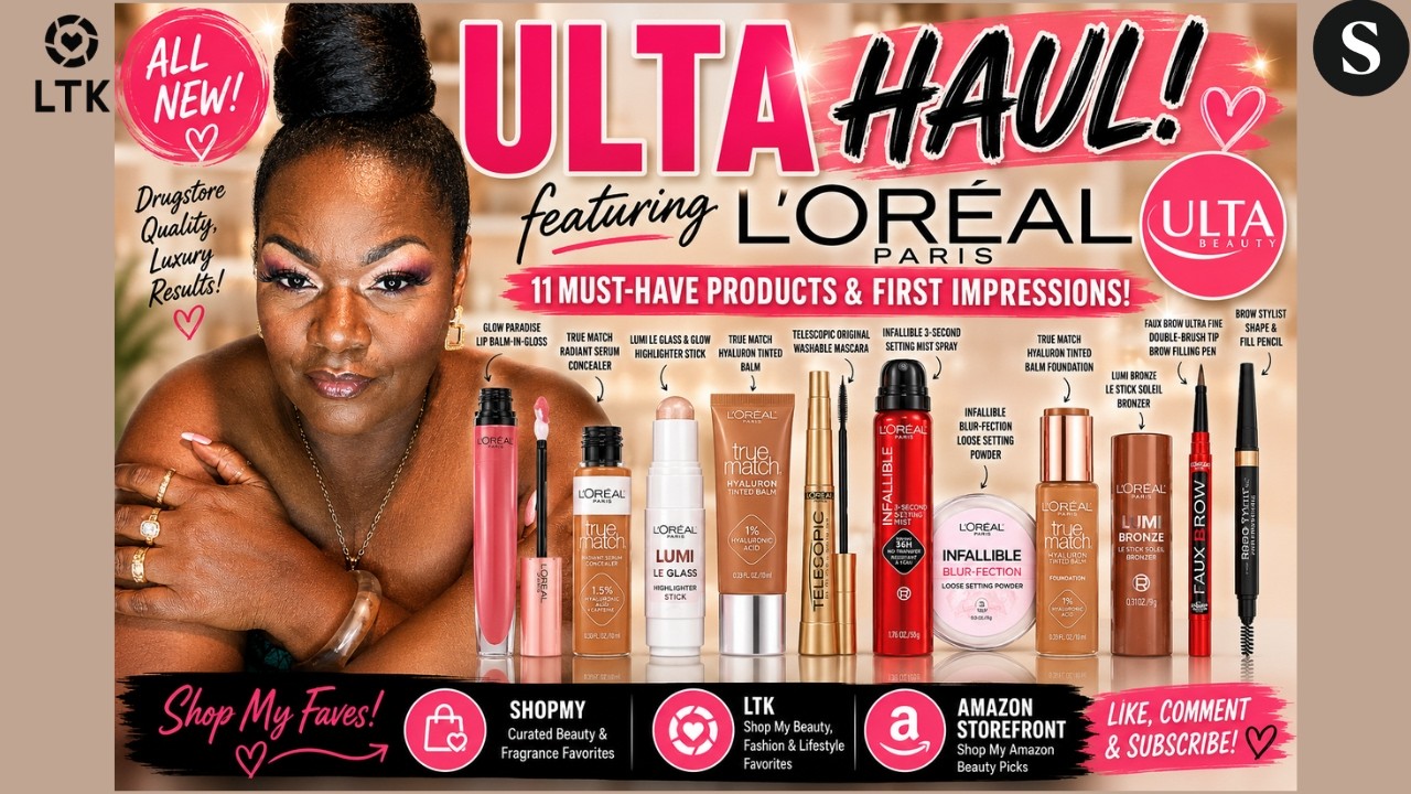 ULTA HAUL! 💄 Full Face of L&rsquo;Or&eacute;al Makeup  Drugstore Beauty Finds Worth Trying