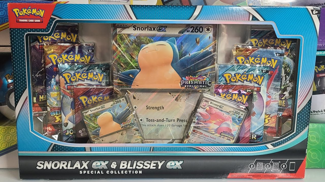 Otwarcie specjalnej kolekcji Snorlax ex i Blissey ex (Czarny Piątek w Walmart)