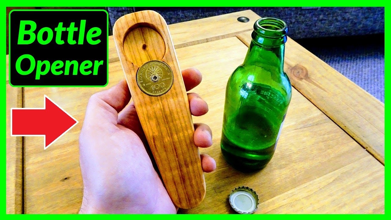 How to Make a Wooden Bottle Opener out of Scrap Pallet Wood & a Coin